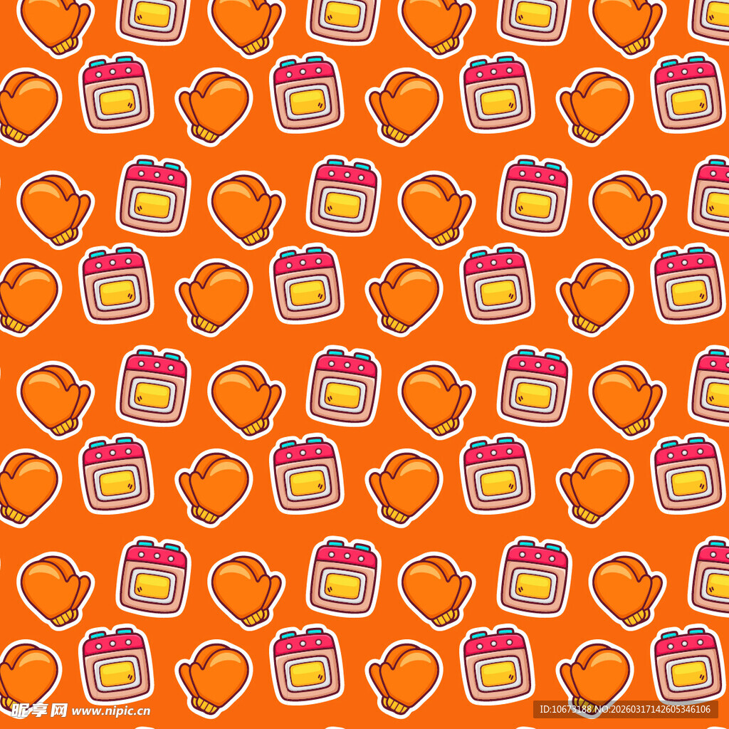 厨房相关图案背景