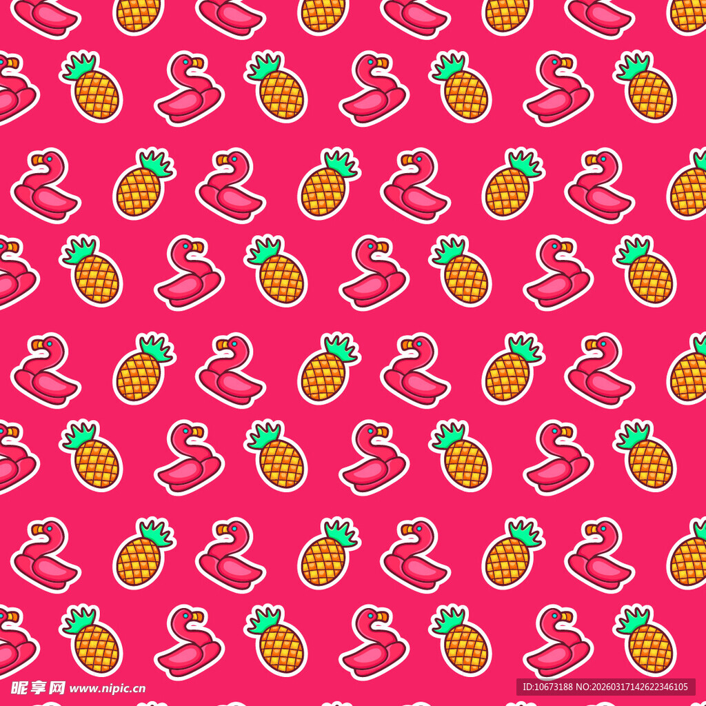 夏日元素图案背景