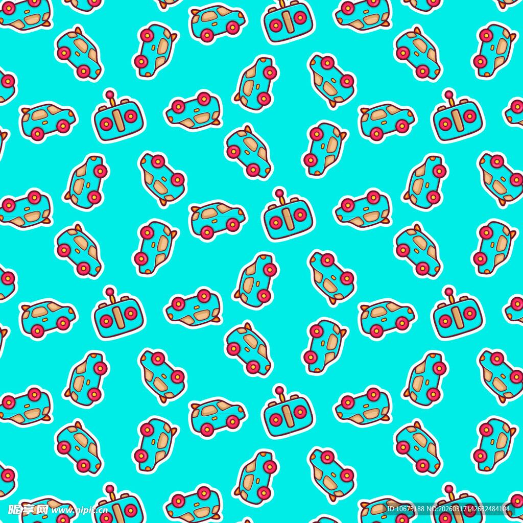 玩具汽车图案背景