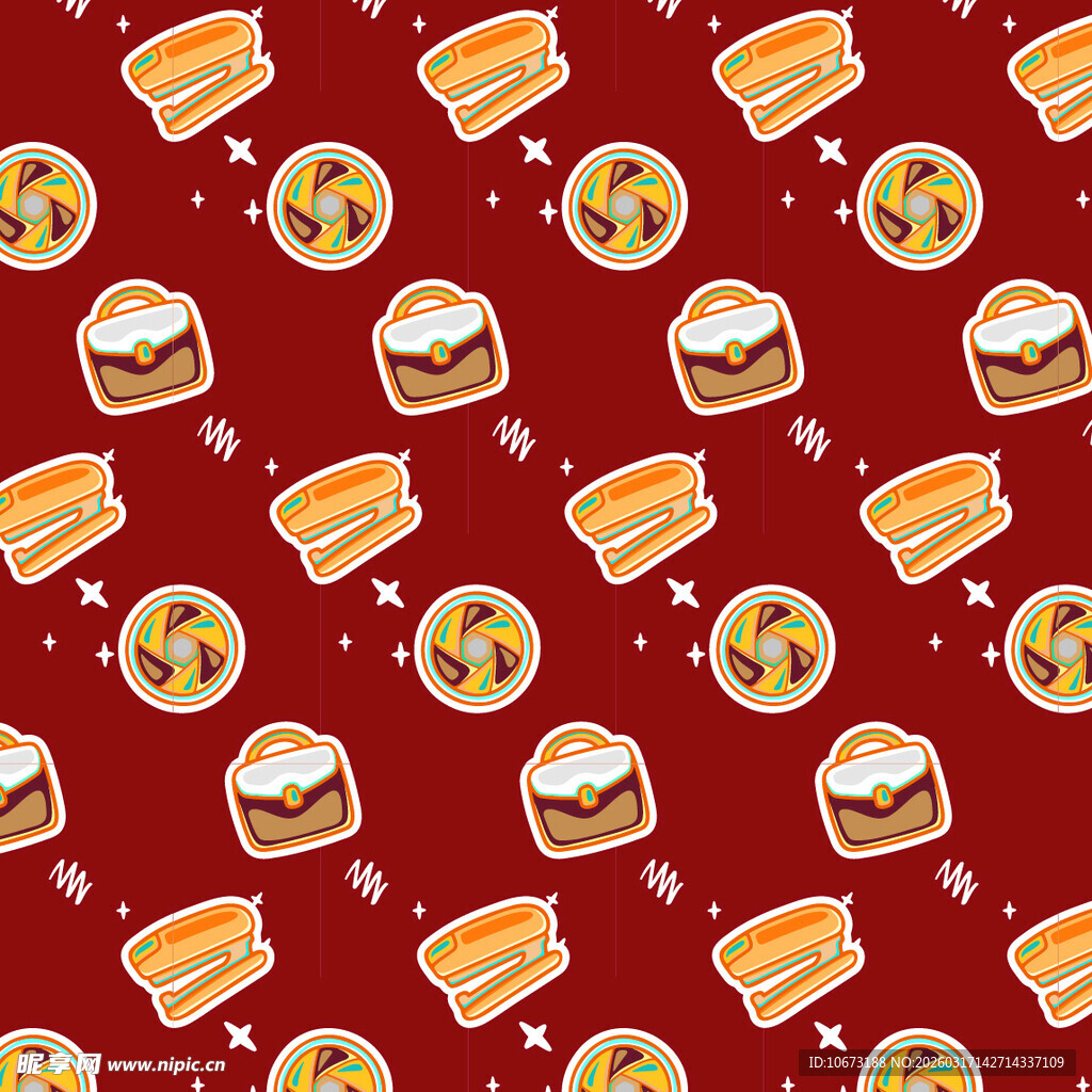 文具相关图案背景