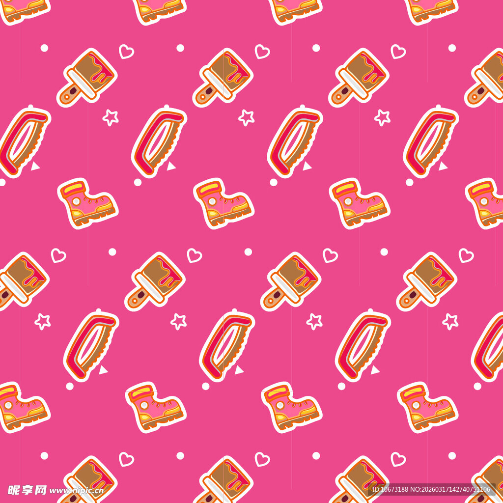 可爱元素图案背景