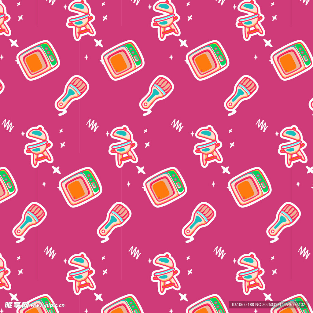 厨房相关图案背景