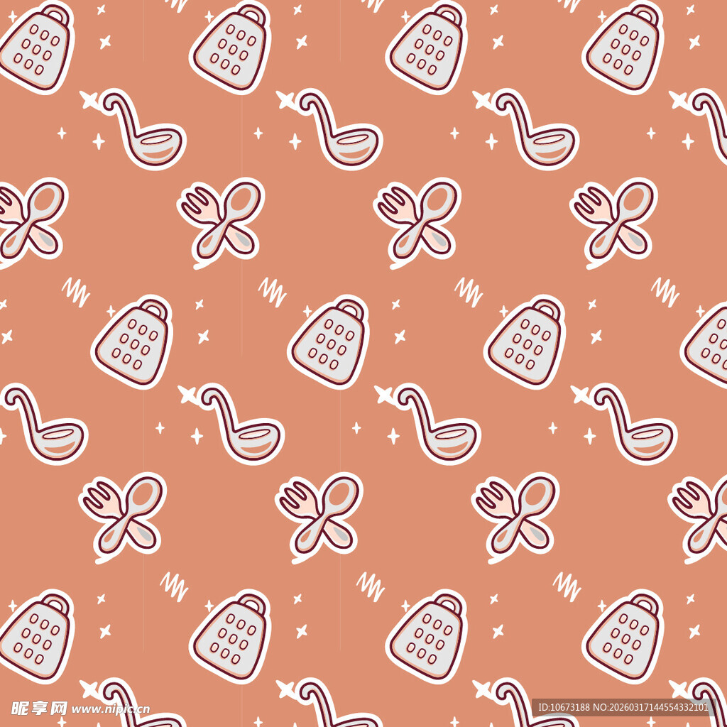 厨房相关图案背景