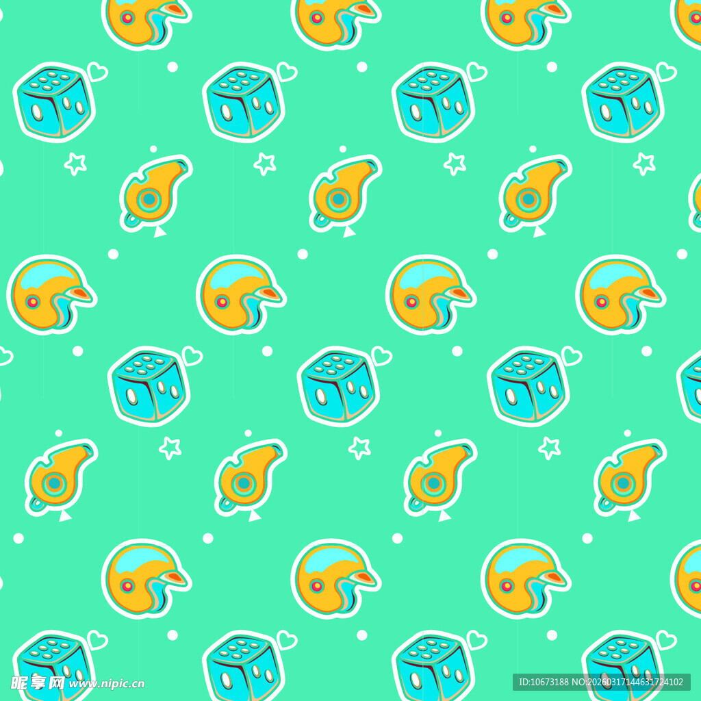 可爱元素图案背景