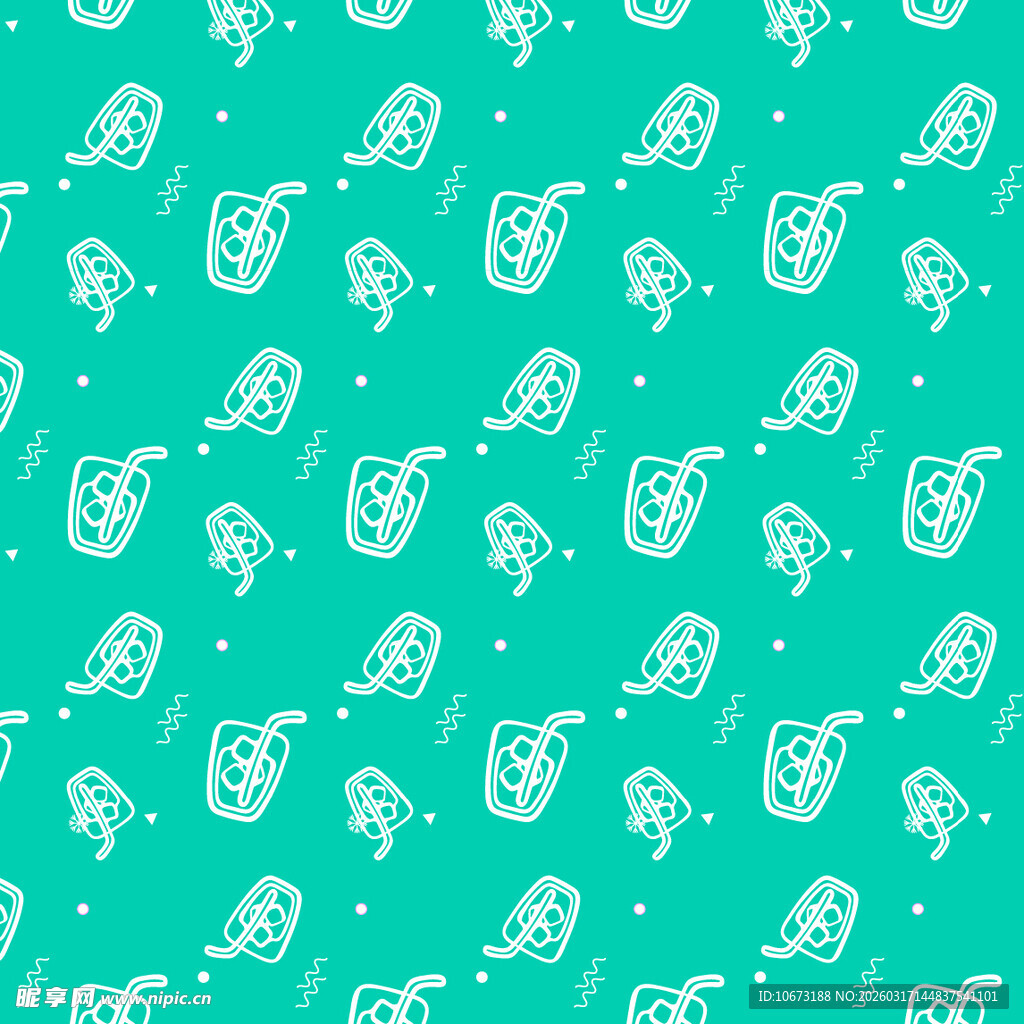 饮料图案背景