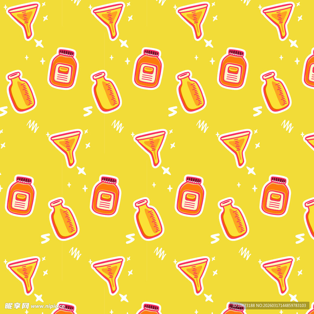 化学仪器图案背景