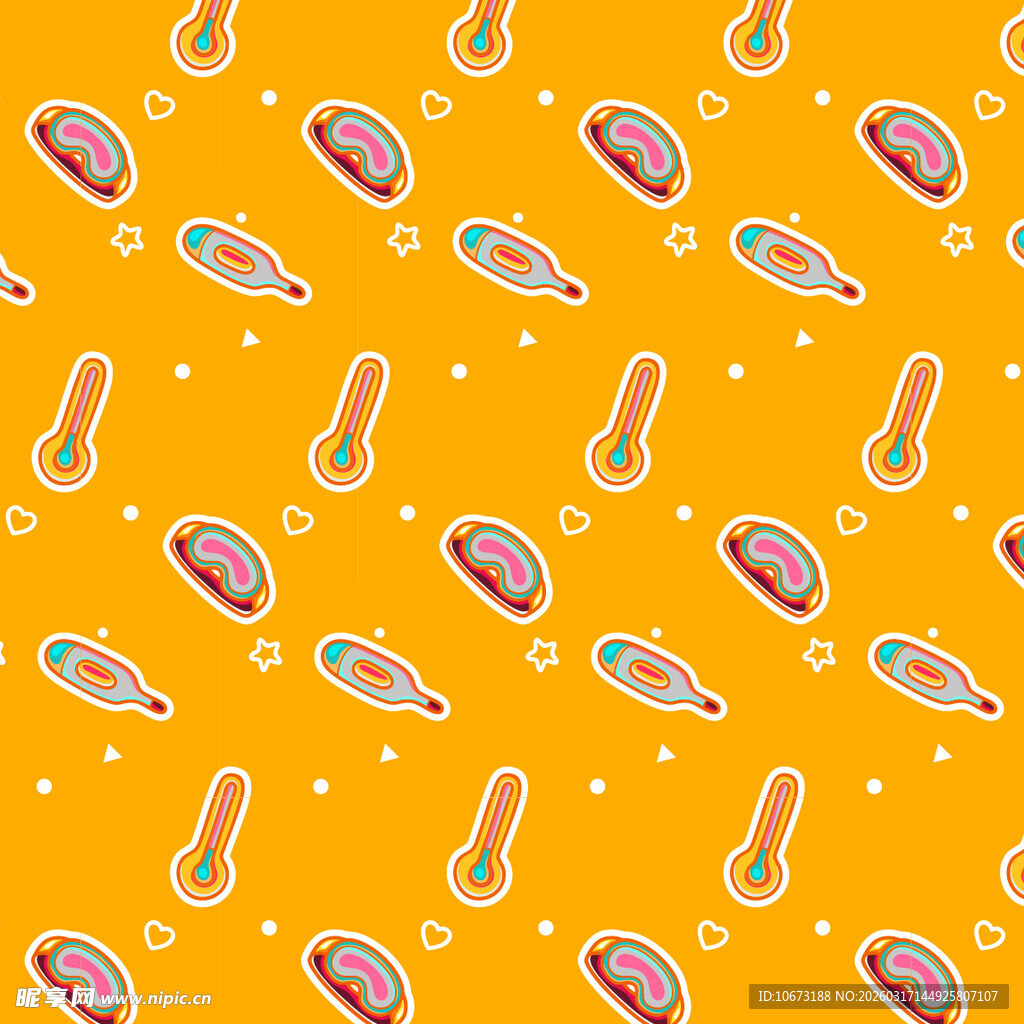 可爱元素图案背景