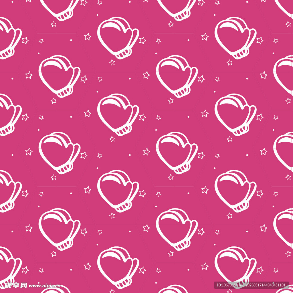 隔热手套图案背景