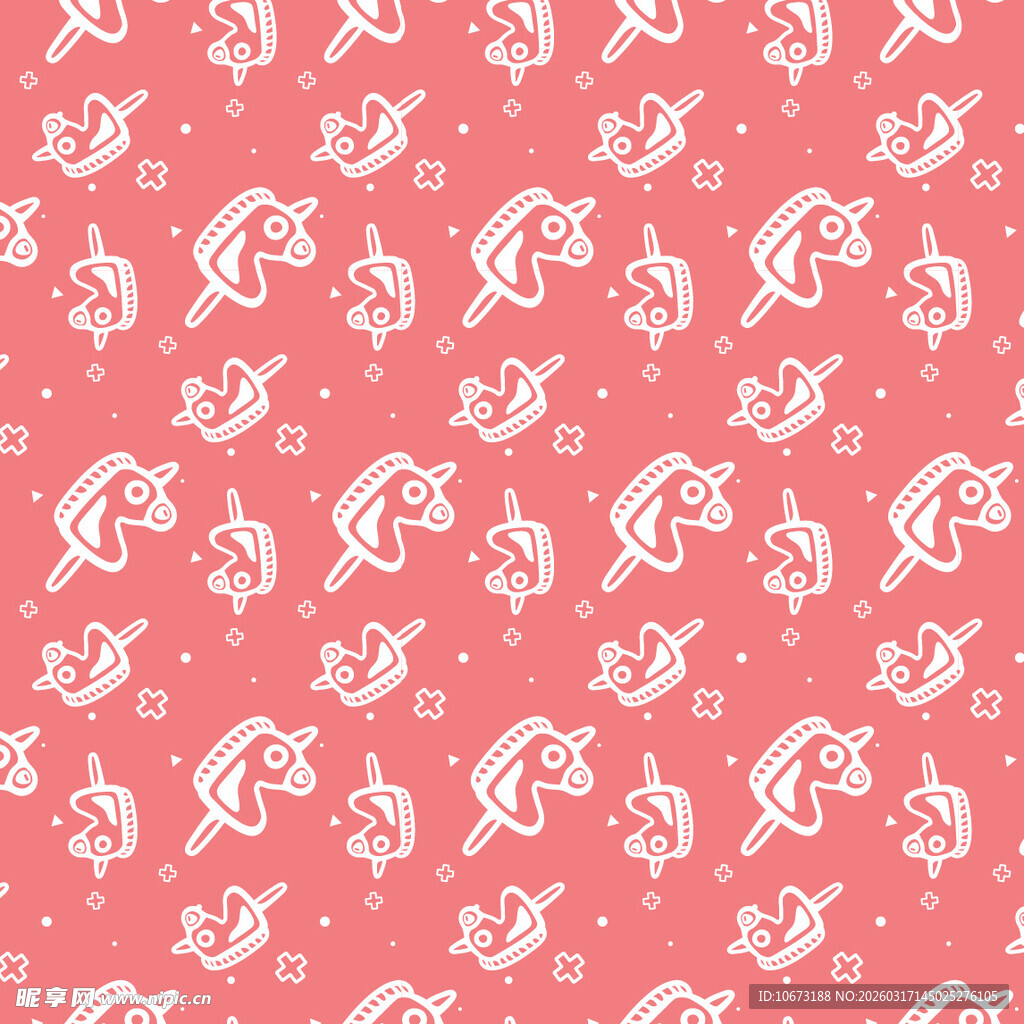 独角兽图案背景