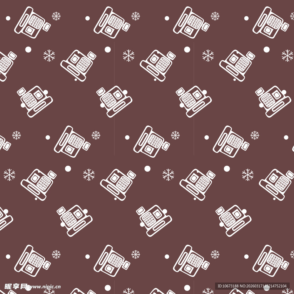 收银机图案背景