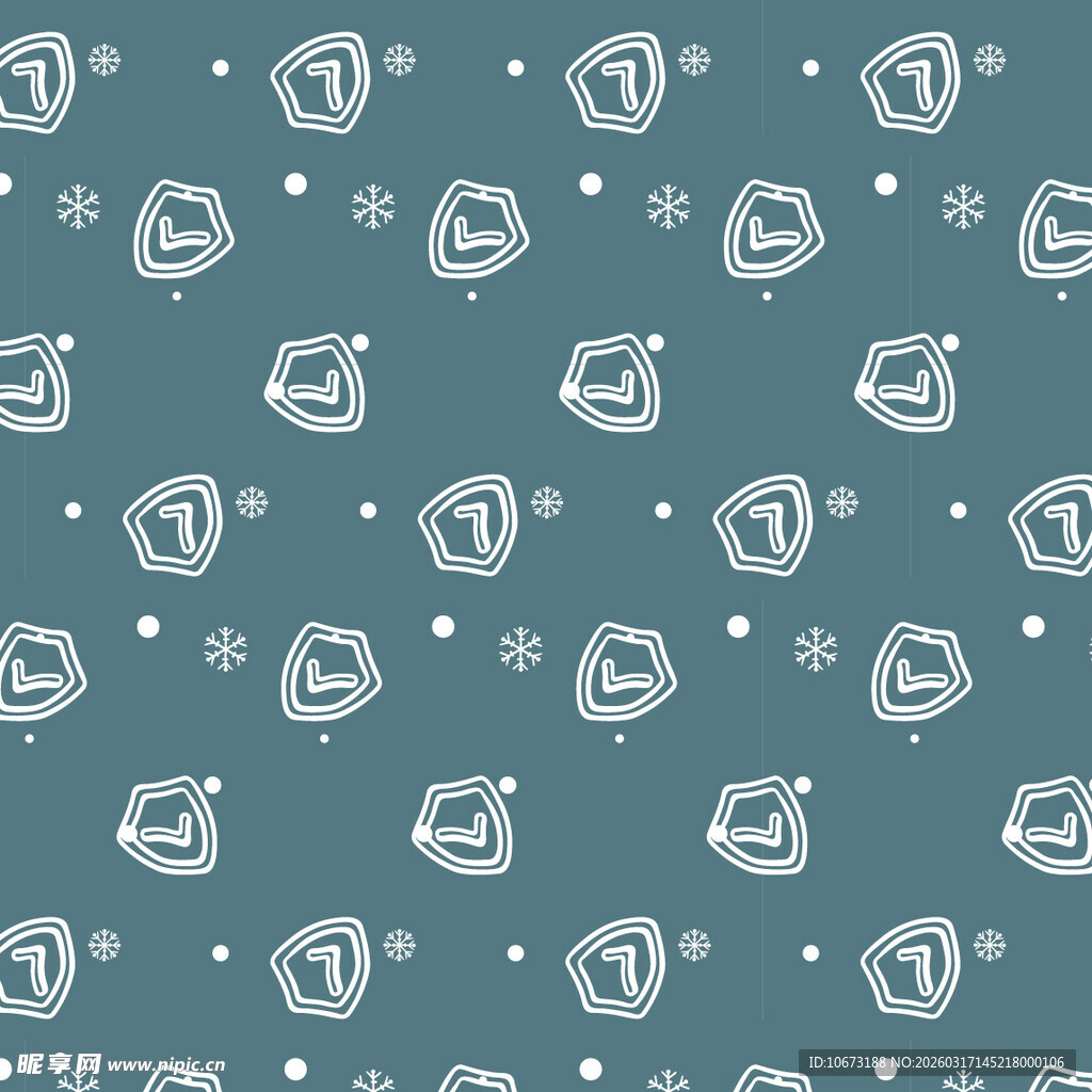 安全元素图案背景