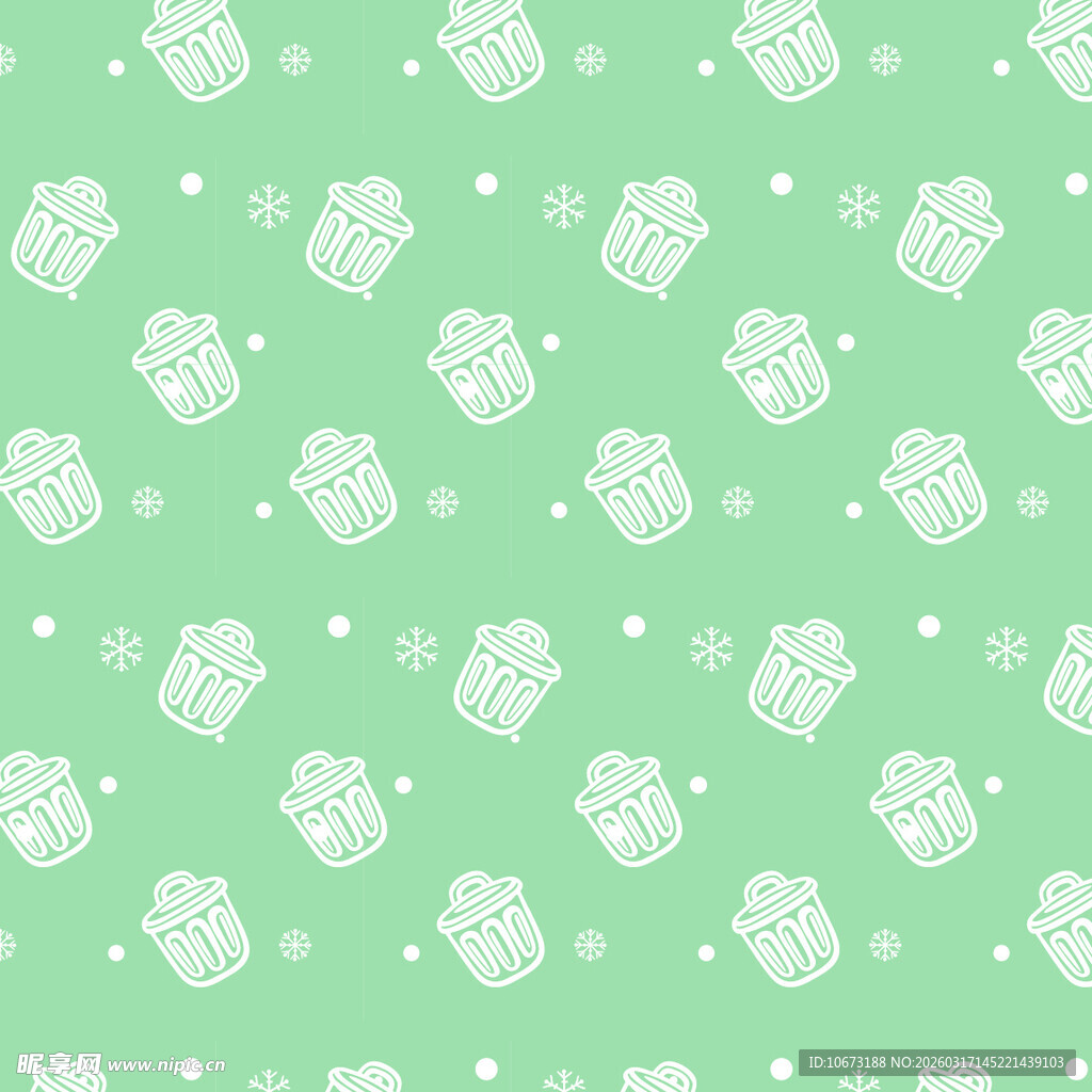 垃圾桶图案背景