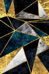 几何黑金拼接装饰图案