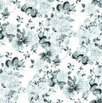 蓝白花卉图案背景