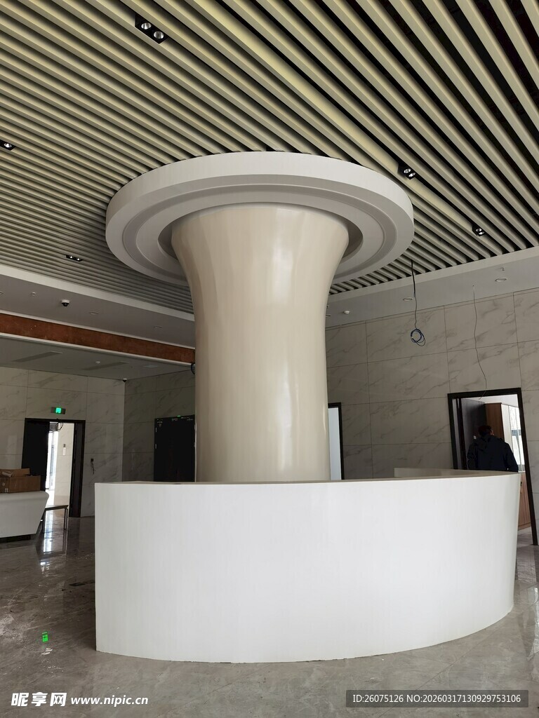 现代简约风格大厅接待台