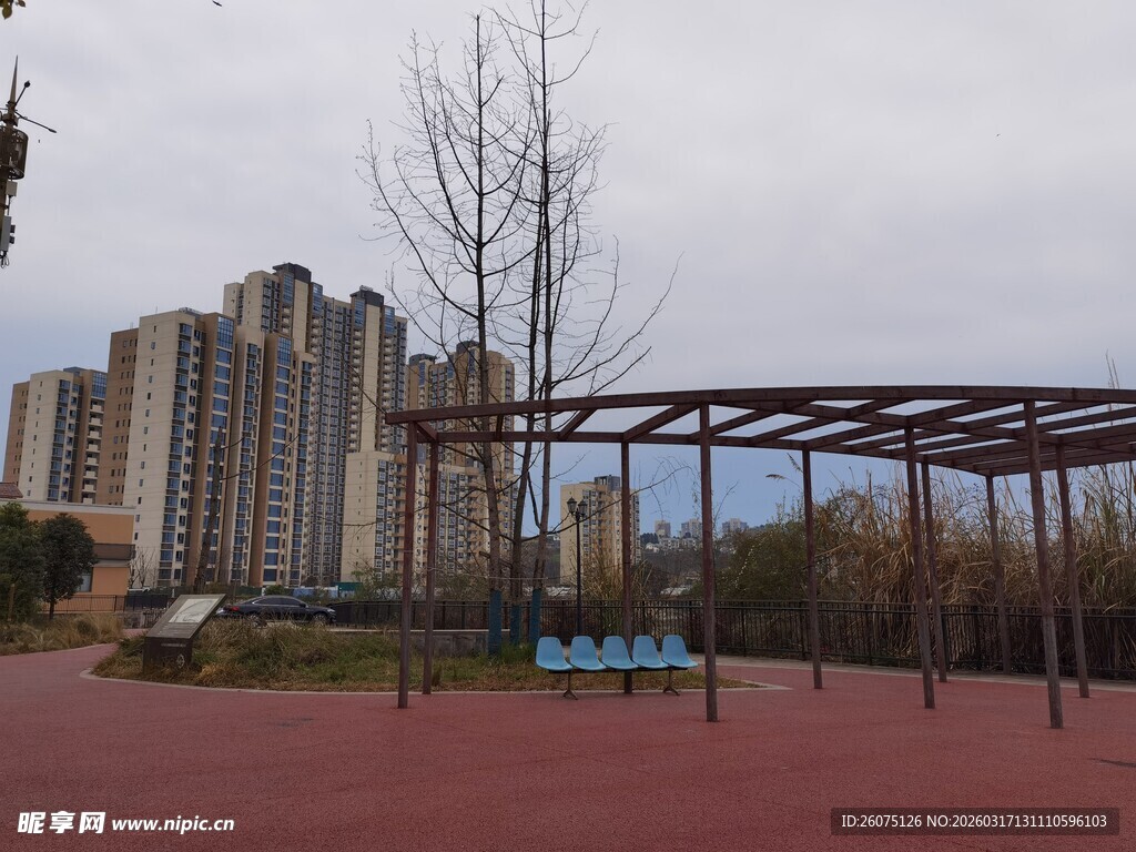 城市公园休闲场景