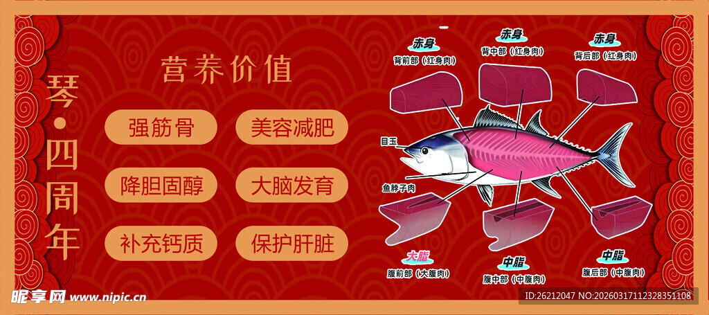 喜庆海鲜年夜饭套餐展示