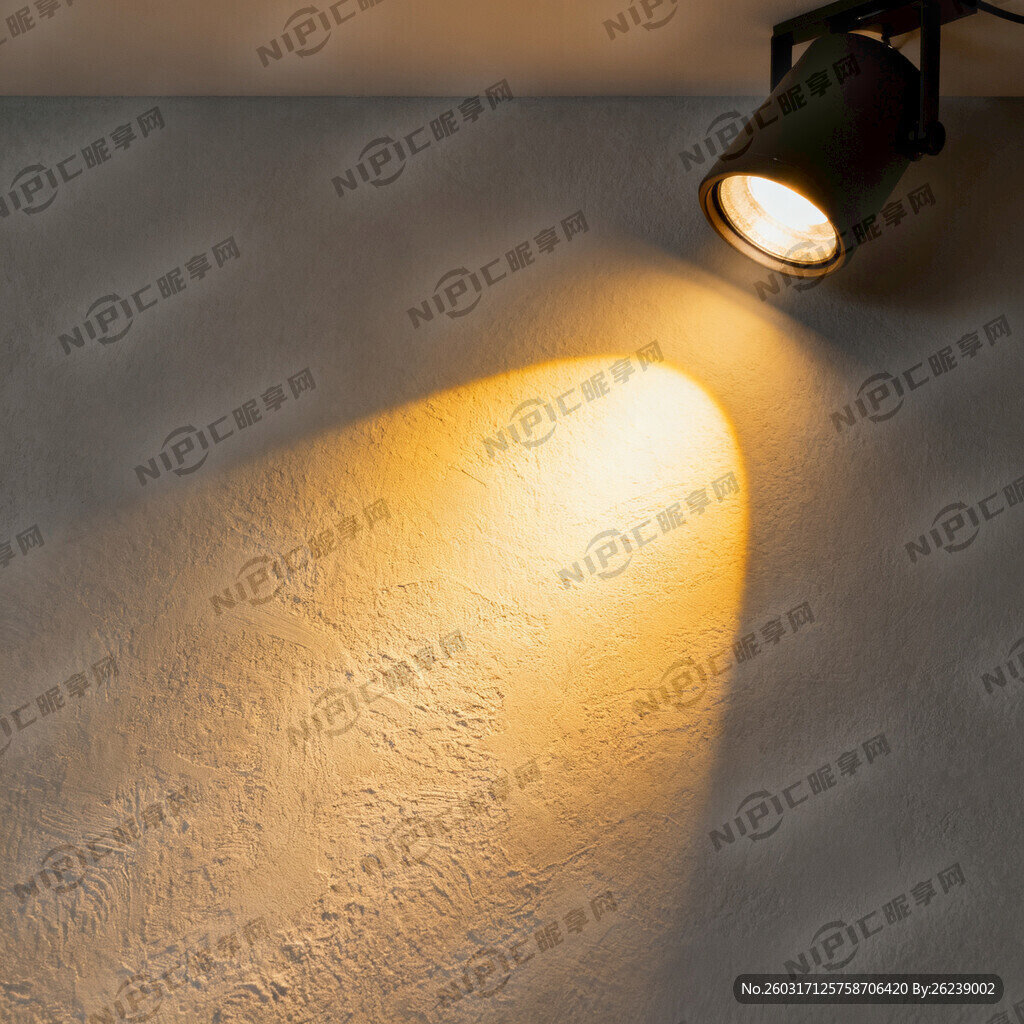 射灯照背景墙的效果图