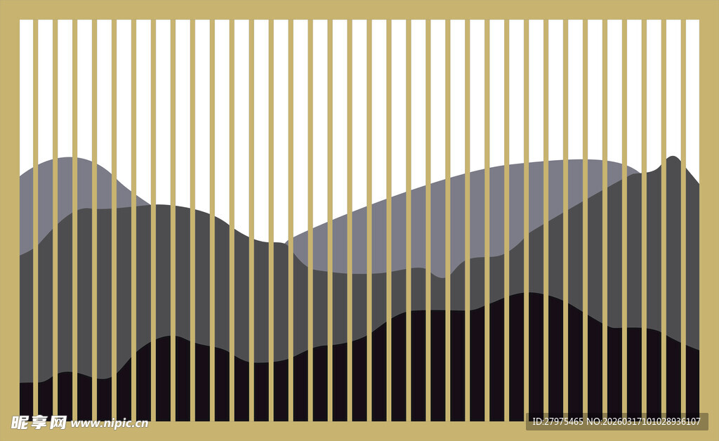 抽象条纹山峦图案背景