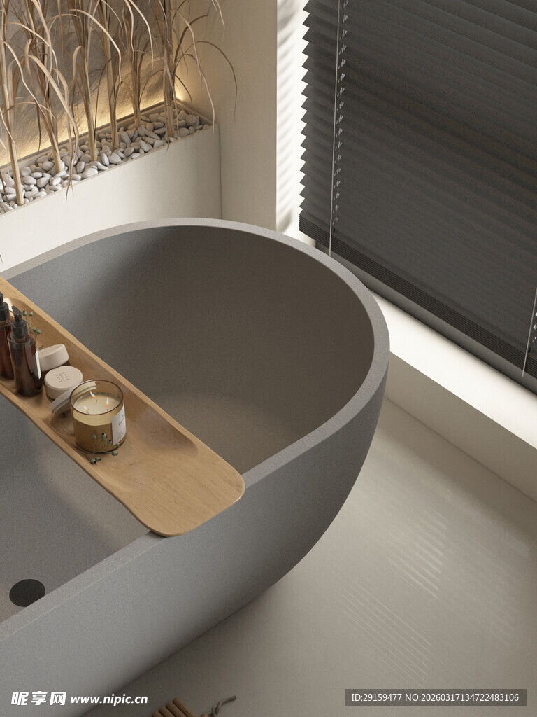 现代简约风格浴缸设计