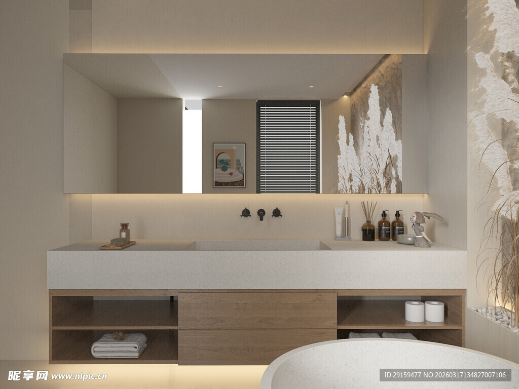 现代简约风格豪华浴室空间