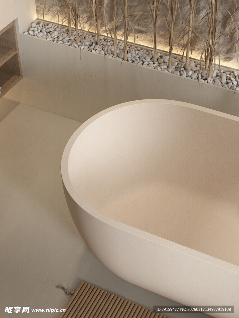 现代简约风独立式浴缸