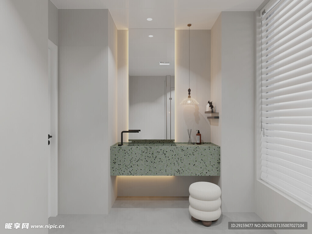 现代简约风格浴室一角