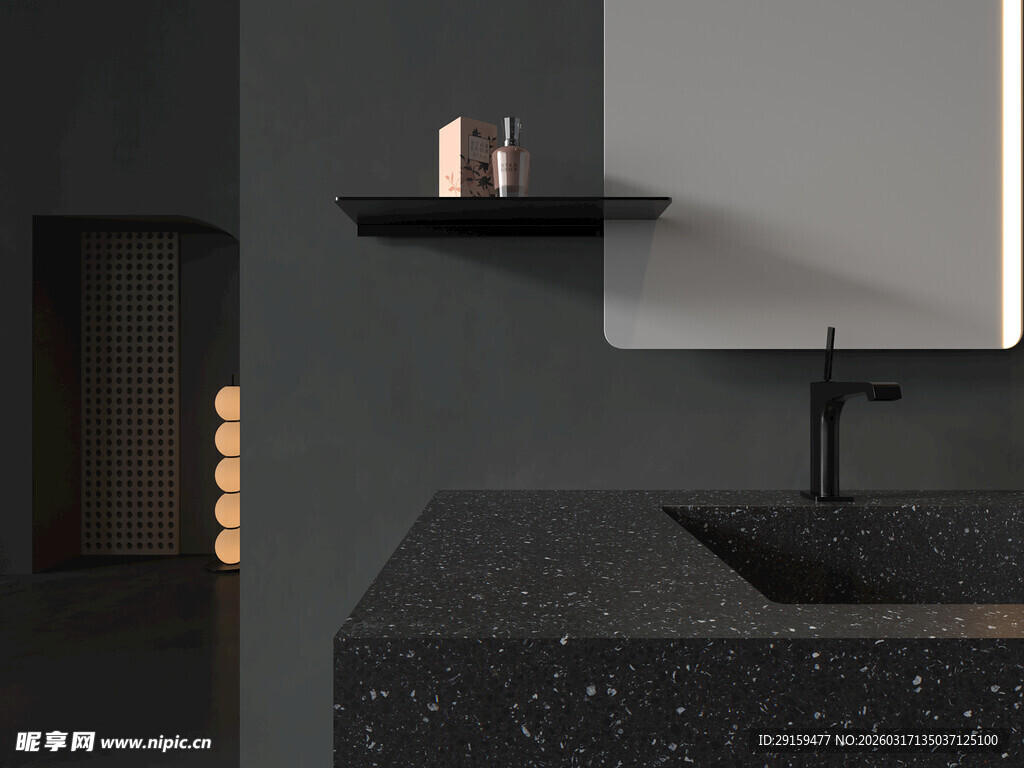 现代简约风浴室洗手台