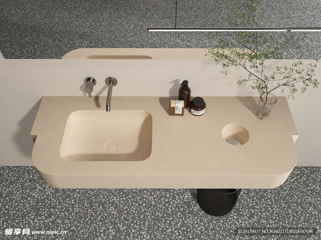 简约风洗手台设计展示