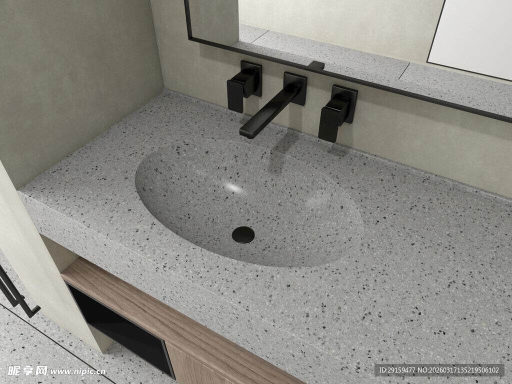 现代简约风格洗手台设计