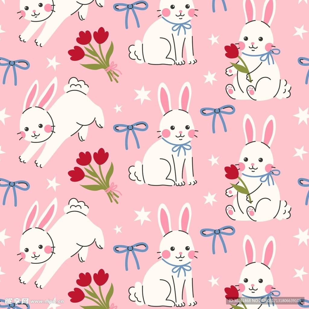 兔子图案背景