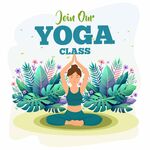 瑜伽插画背景