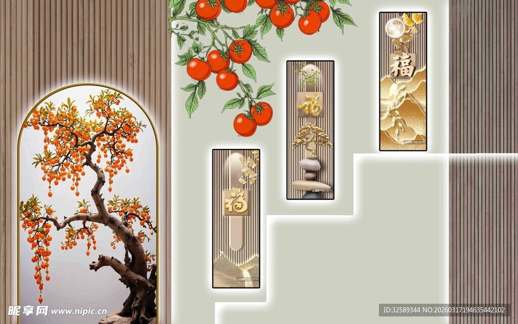 中式墙面装饰古韵雅致