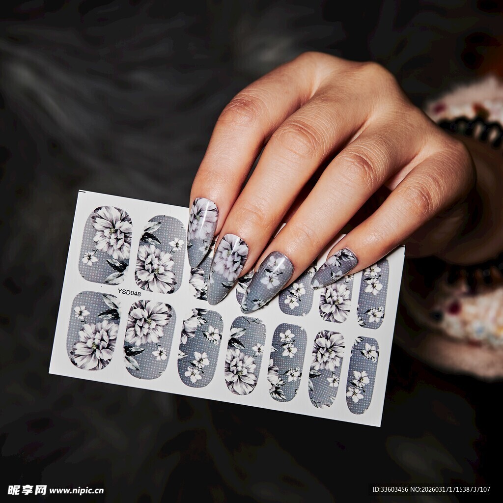 时尚美甲贴纸展示