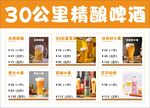 30公里精酿啤酒产品展示