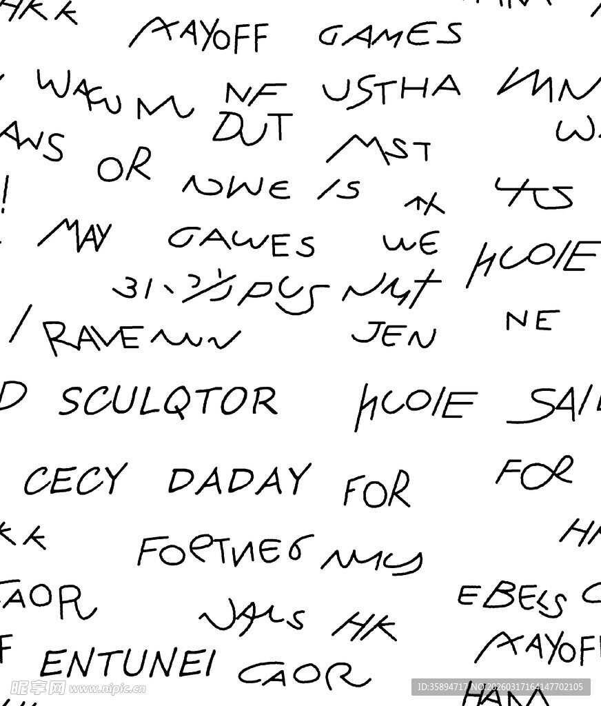 手写杂乱文字背景画面