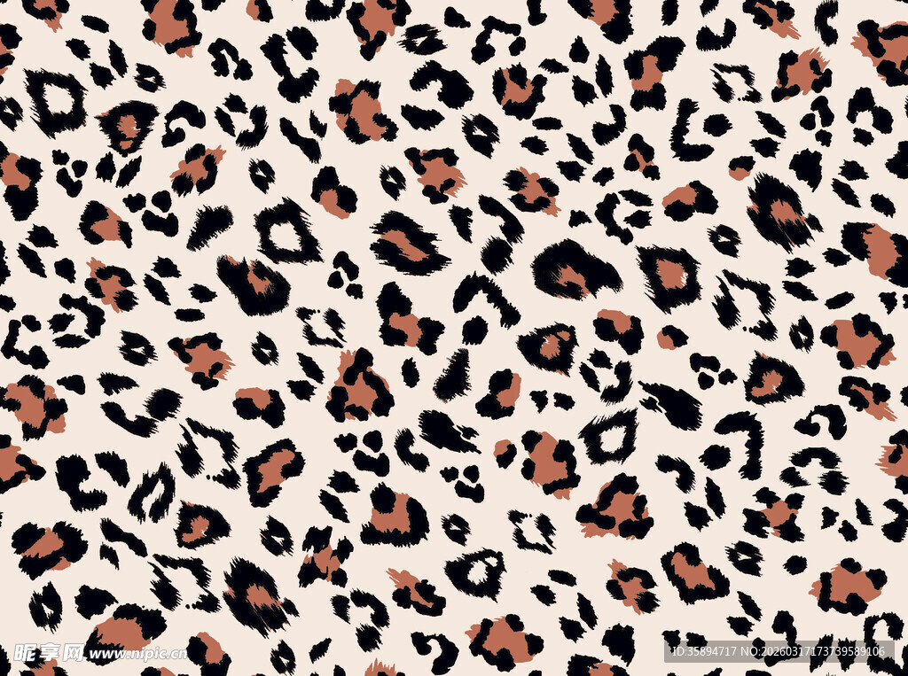 豹纹图案背景纹理