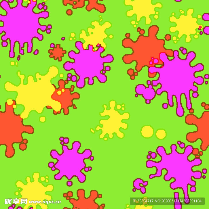 多彩泼墨图案背景