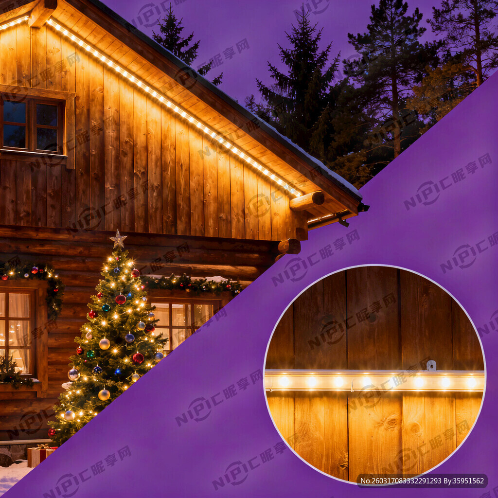 紫色的背景 木屋 的 可以斜放
