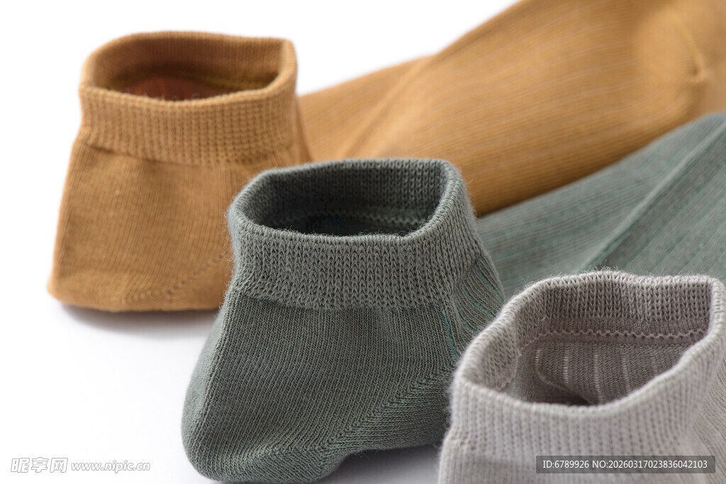 多彩短袜袜口展示