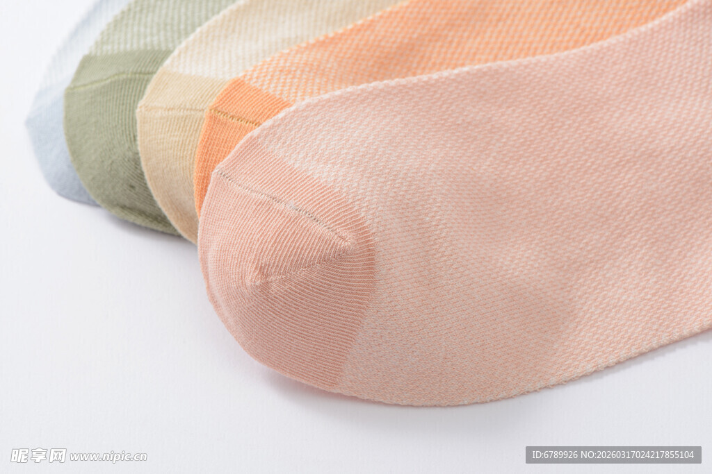 多彩女士短袜展示