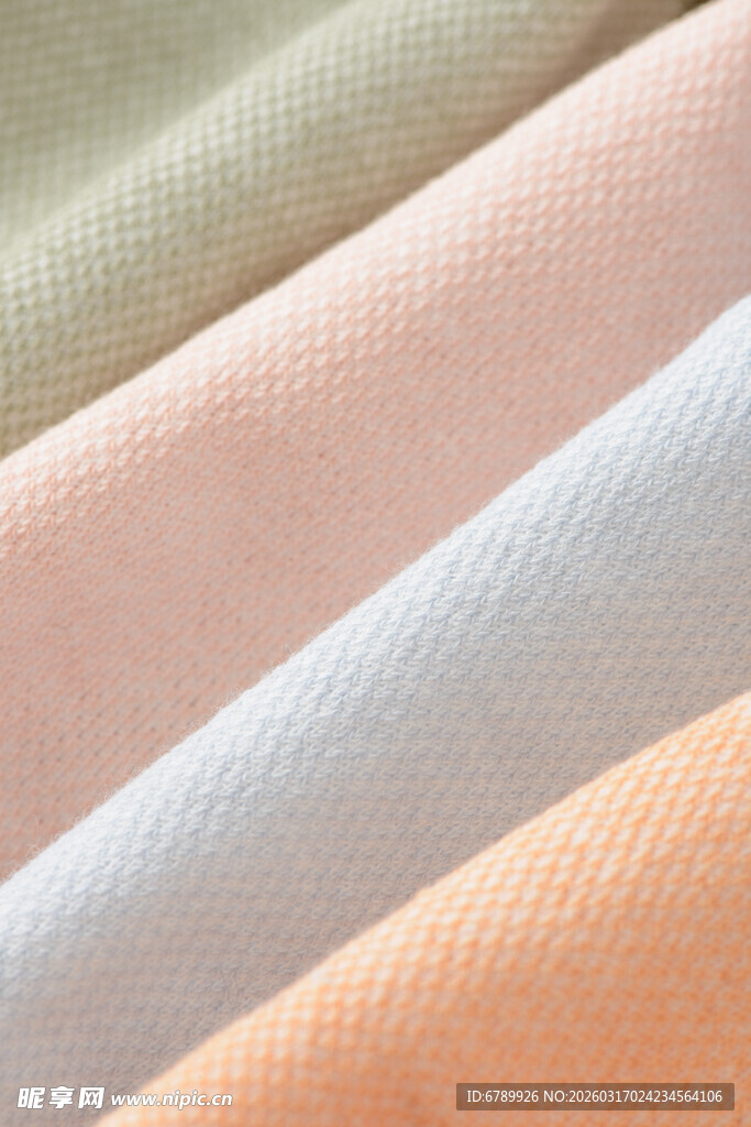 多彩布料纹理展示