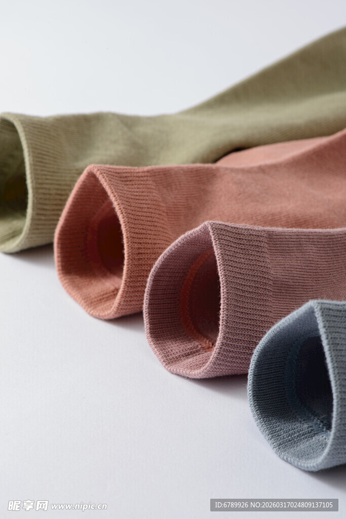 多彩棉袜袜口展示