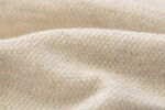 米白色针织布料纹理特写