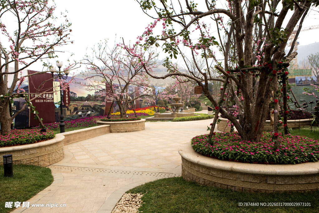 春日公园小径景色