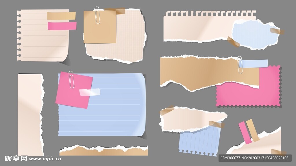 撕纸素材