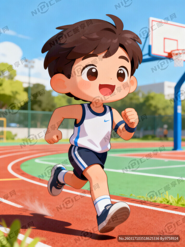 热爱运动卡通
