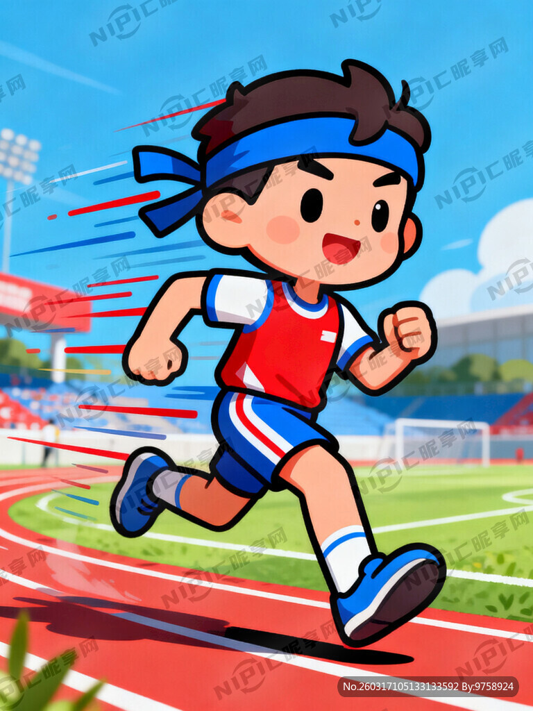 运动卡通