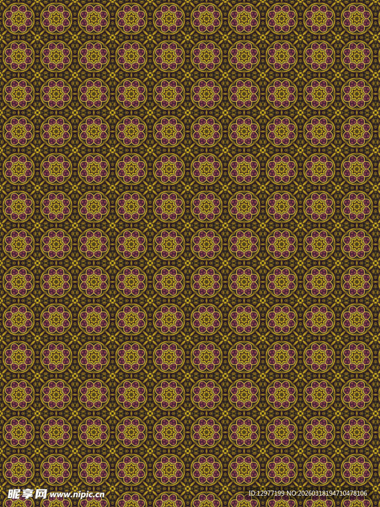 复古棕黄色几何图案纹理