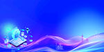 蓝色科技背景